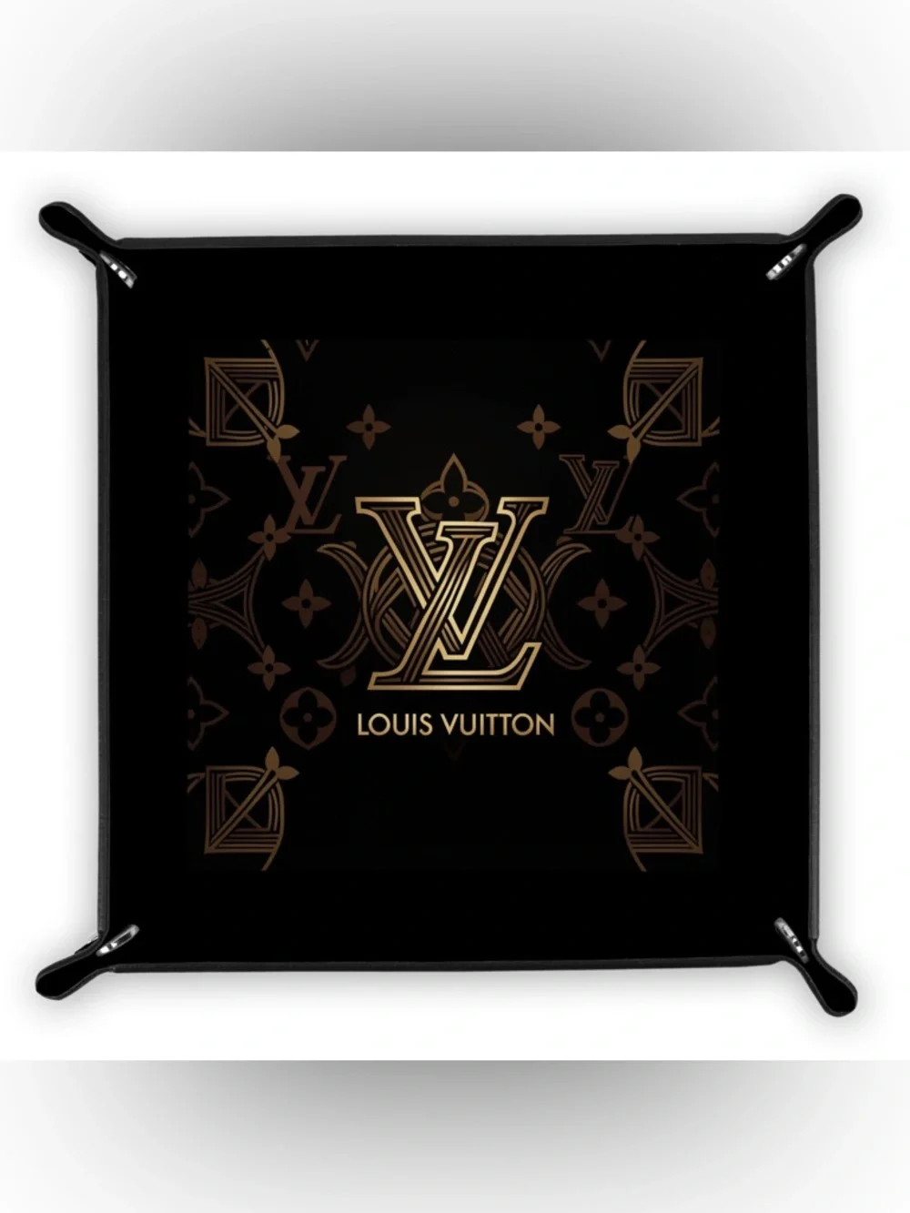 HANDMADE FASHION Foldable PU Leather Accessory Tray